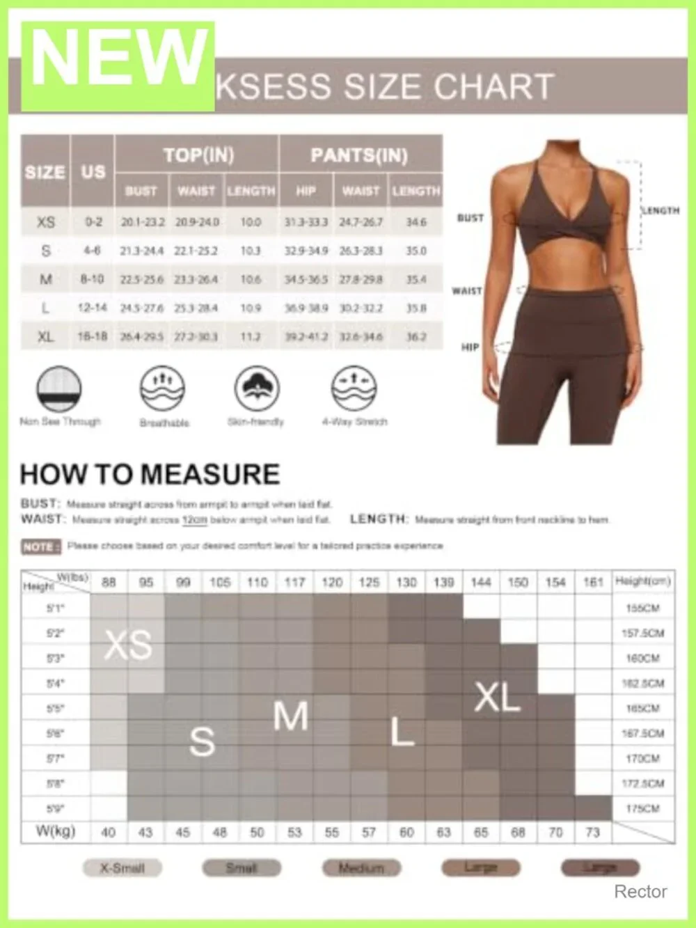 2 Piece Workout Set V Neck Sports Bra Leggings Nylon Elastane Yoga Gym